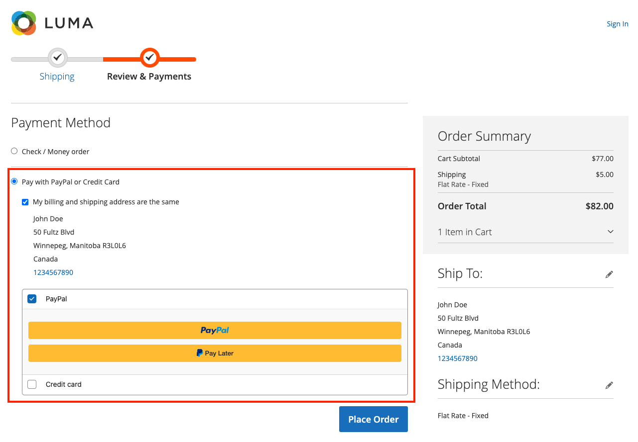 Screenshot of Payment Booster feature